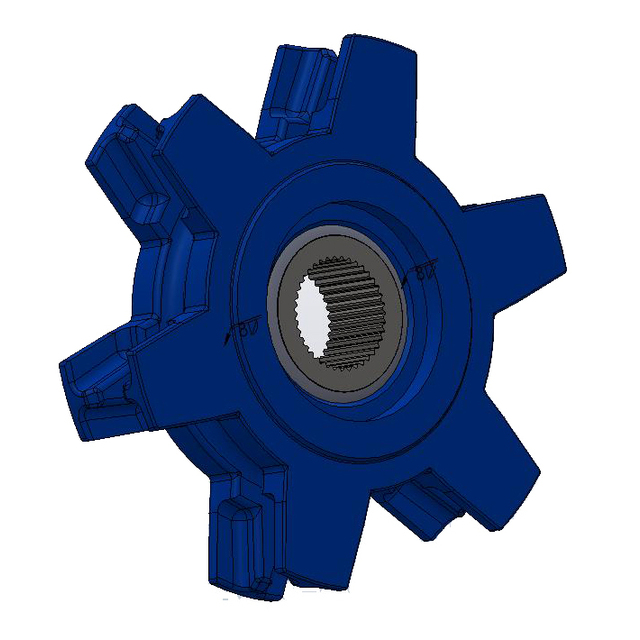Noix 14X50 6 EMP Acier N°3 Adaptable Curetable CAN référence fournisseur 210082